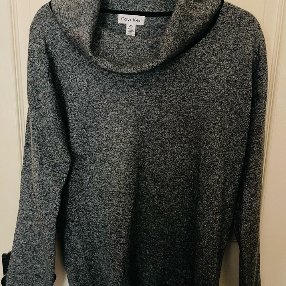 Calvin Klein Cowl Turtleneck Sweater Long Sleeve Size S